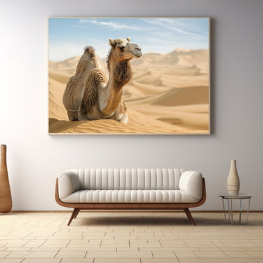 Camel Desert Painting